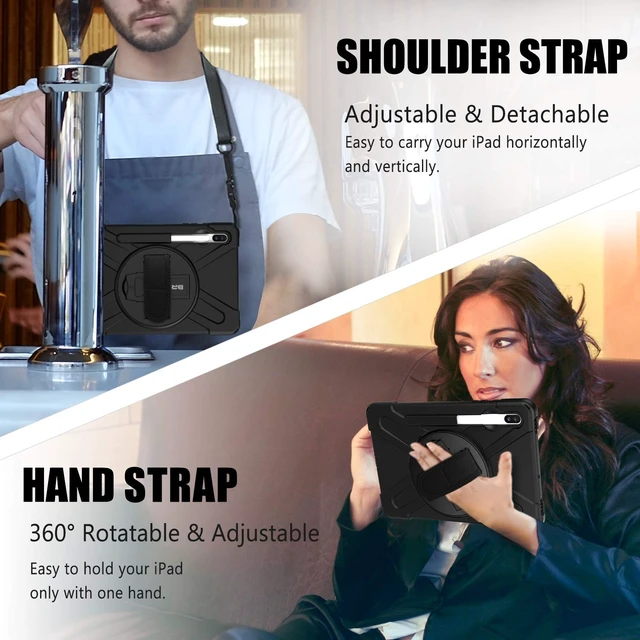 Alt view image 4 of 5 - BRAECN Case for Galaxy Tab S6: 10.5" 2019 Samsung SM-T860/T865/T867 Black