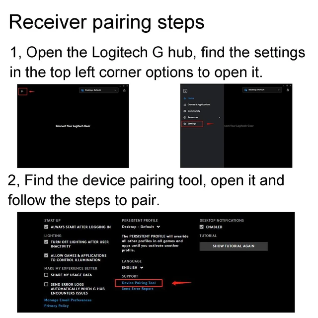 Alt view image 4 of 4 - BestParts USB Dongle Keyboard Receiver Replacement for Logi G913 G915 G815