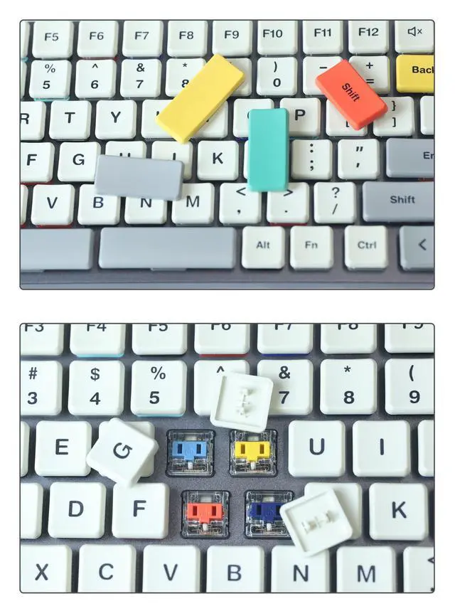 Alt view image 3 of 5 - Chocfox-Fans Low Profile PBT Keycaps for Kailh Chocolate Switch Mechanical Keyboard (Alpha Kit)