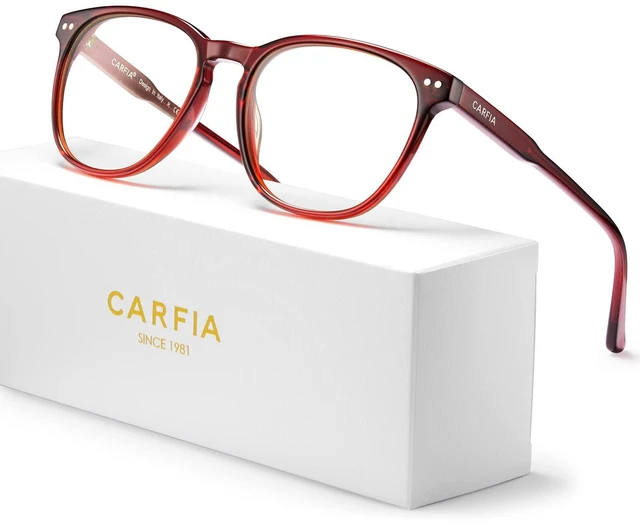 Main image of CARFIA Blue Light Glasses for Women Lightweight Cute Computer Gaming Glasses Blue Light Blocker Revo Lenses