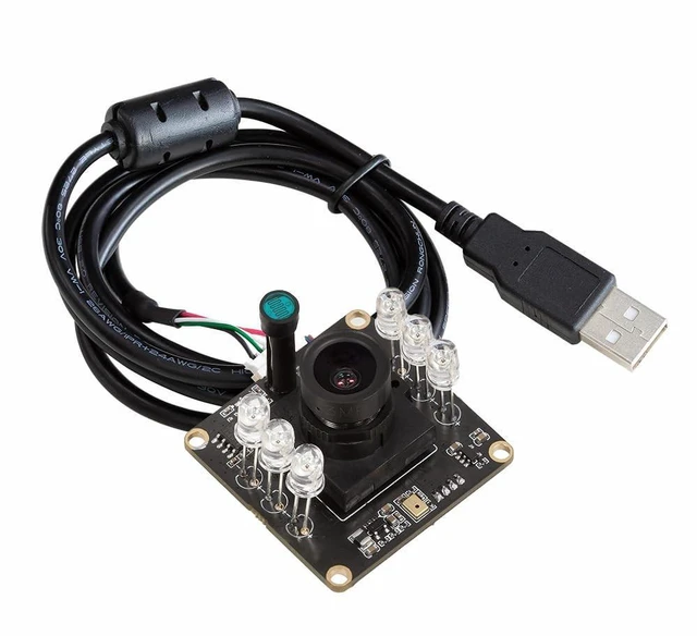 Main image of Arducam 1080P Day & Night Vision USB Camera for Computer, 2MP Automatic IR-Cut Switching All-Day Image USB2.0 Webcam Board with IR LEDs for Windows, Linux, Android and Mac OS