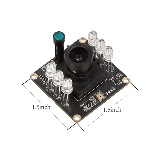 Alt view image 2 of 5 - Arducam 1080P Day & Night Vision USB Camera for Computer, 2MP Automatic IR-Cut Switching All-Day Image USB2.0 Webcam Board with IR LEDs for Windows, Linux, Android and Mac OS