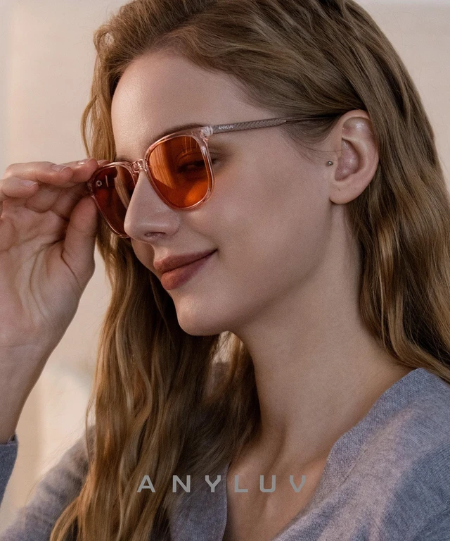 Alt view image 2 of 5 - ANYLUV Blue Light Glasses for Woman Men, Womens Blue Light Blocking Glasses Computer Glasses Anti Eyestrain