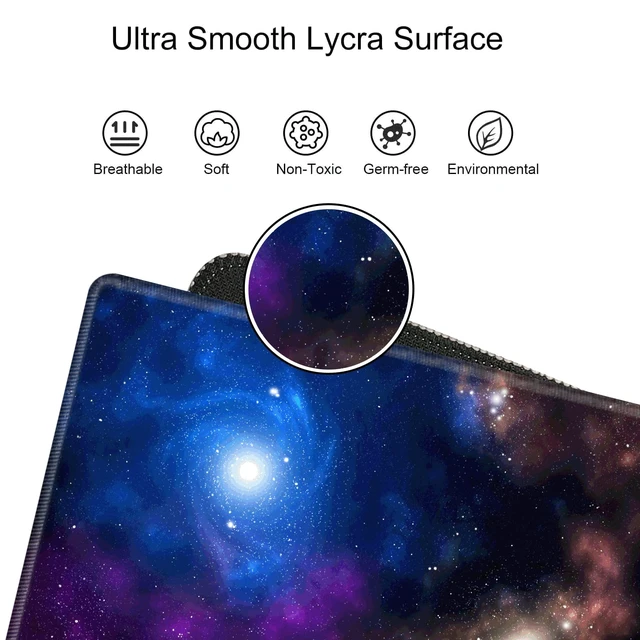 Alt view image 4 of 5 - Galaxy Desk Mat 36x24 Mouse Pad Gaming Mousepad Large Giant Desk Pad XXXL Mouse Mat Huge Oversized Computer Mat for Wireless Mouse Home Work Office