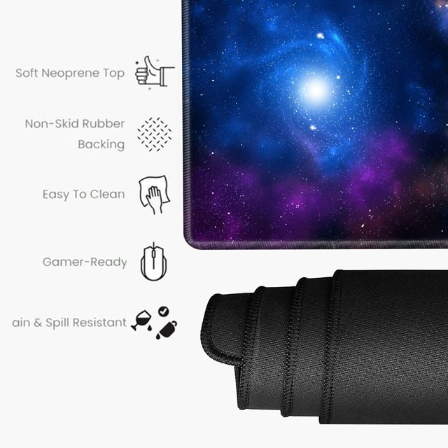 Alt view image 3 of 5 - Galaxy Desk Mat 36x24 Mouse Pad Gaming Mousepad Large Giant Desk Pad XXXL Mouse Mat Huge Oversized Computer Mat for Wireless Mouse Home Work Office