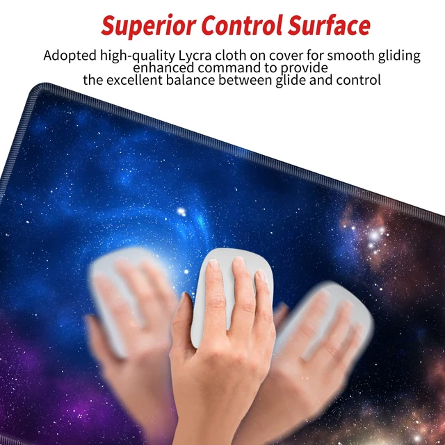 Alt view image 5 of 5 - Galaxy Desk Mat 36x24 Mouse Pad Gaming Mousepad Large Giant Desk Pad XXXL Mouse Mat Huge Oversized Computer Mat for Wireless Mouse Home Work Office