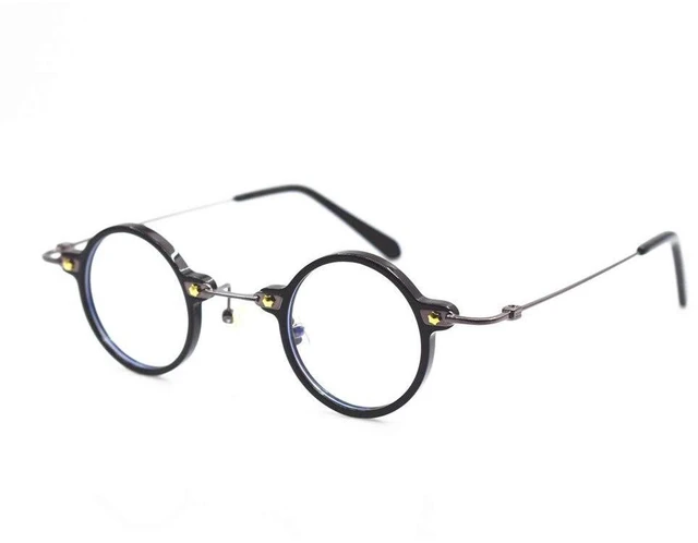 Alt view image 2 of 5 - BETSION Blue Light Blocking Computer Game Round Acetate Eyeglasses Frames