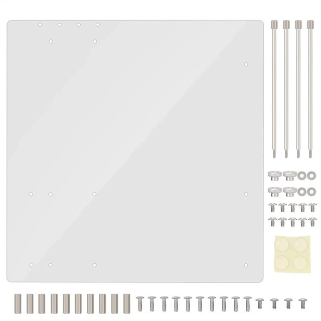 Main image of M-ATX Motherboard Acrylic Frame Transparent Open Frame DIY Base Stand for Testing Overclocking Gaming Computer Case