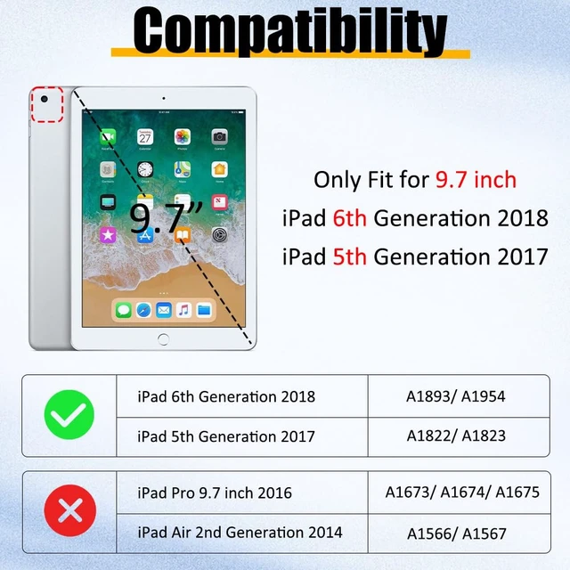 Alt view image 2 of 5 - BRAECNstock Shockproof Case for iPad 6th/ 5th Gen 9.7": Emerald Green