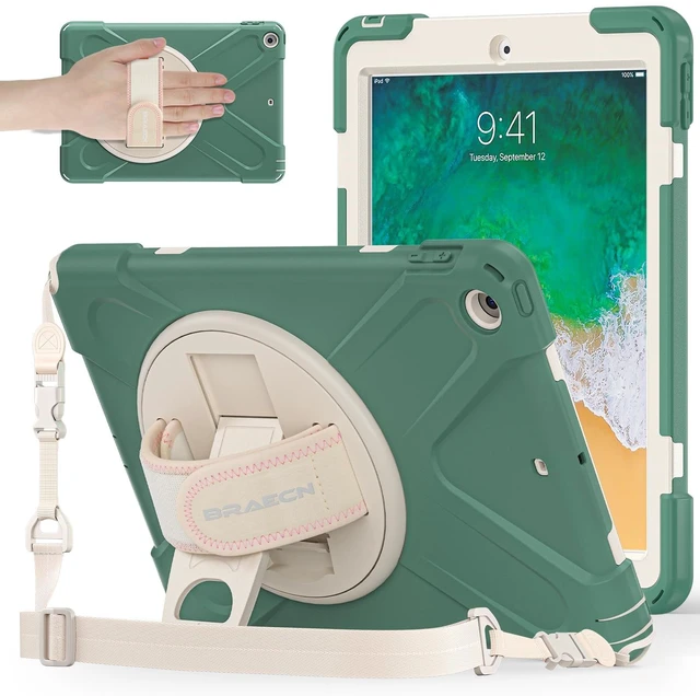 Main image of BRAECNstock Shockproof Case for iPad 6th/ 5th Gen 9.7": Emerald Green