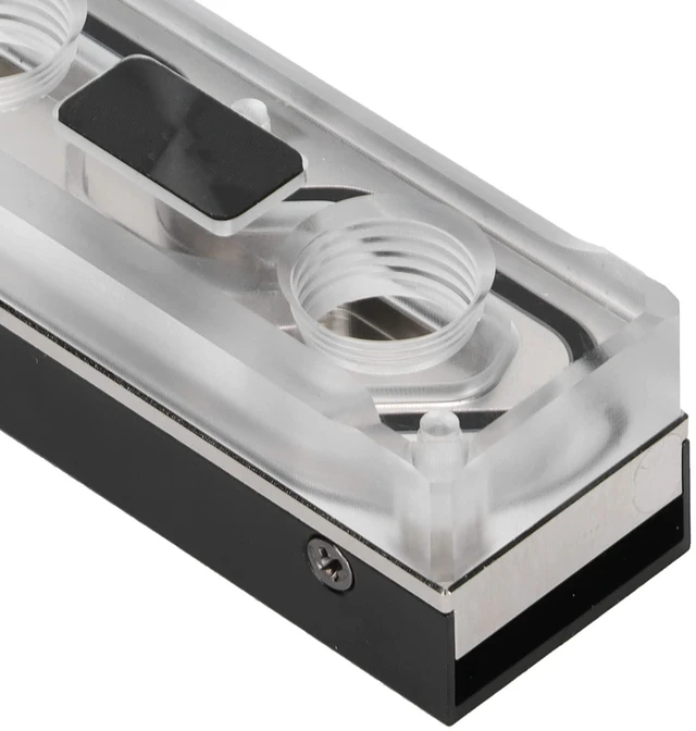 Alt view image 3 of 5 - Acogedor M.2 NVME SSD Water Block, G1/4 Water Cooling Aluminum Heatsink Cooler with Silicone Thermal Pad for PC Custom Cooling System