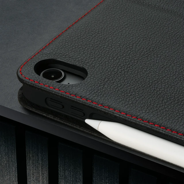 Alt view image 5 of 5 - TORRO Case Compatible with iPad Air 11" M4 (2026), M3 (2025) & M2 (2024) and iPad Air 5th / 4th Gen - Leather Folio Cover, Stand, Apple Pencil Charging, Auto Wake/Sleep (Black)