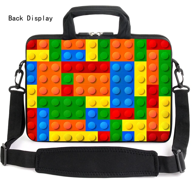 Alt view image 3 of 5 - AMARY 15.4" 15.6" laptop sleeve adjustable shoulder strap with handle accessory pocket for men women (Puzzle)