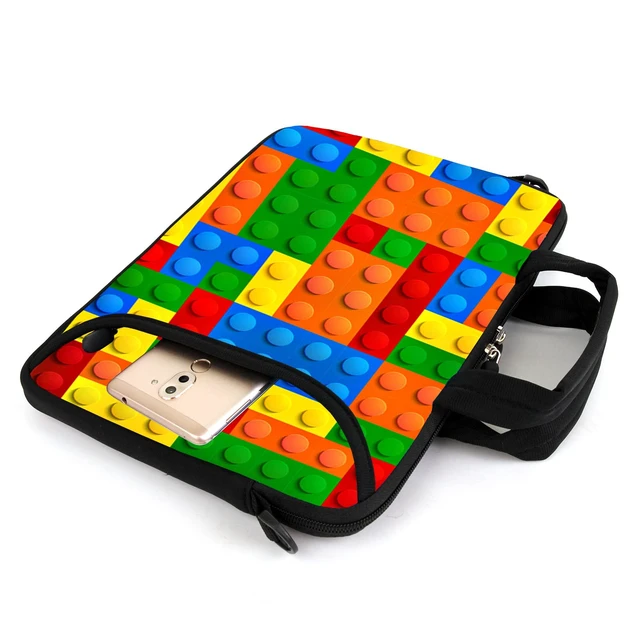 Alt view image 5 of 5 - AMARY 15.4" 15.6" laptop sleeve adjustable shoulder strap with handle accessory pocket for men women (Puzzle)