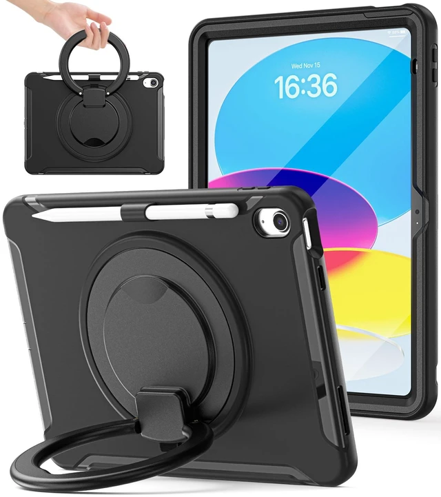 Main image of BATYUE Shockproof Case for iPad A16 11th / 10th Gen, Black