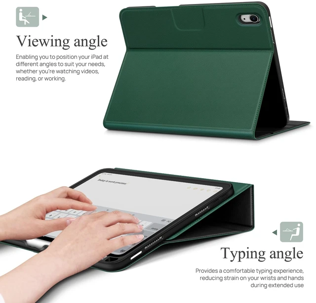 Alt view image 4 of 5 - auaua Case for iPad mini 7 (A17 Pro)/mini 6, Green