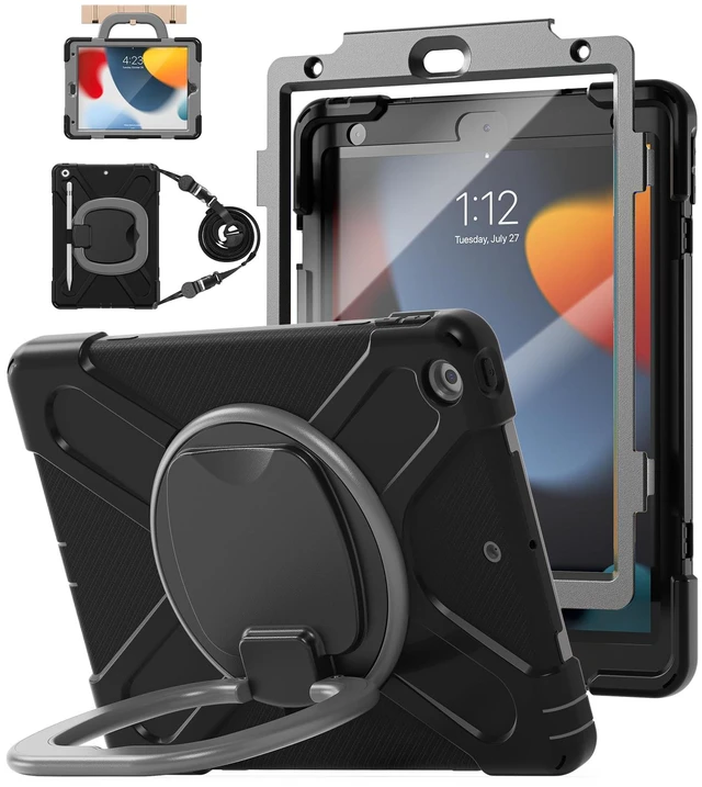 Main image of BATYUE Shockproof Case for iPad 9th/ 8th/ 7th Gen (10.2 inch) - BlackGrey