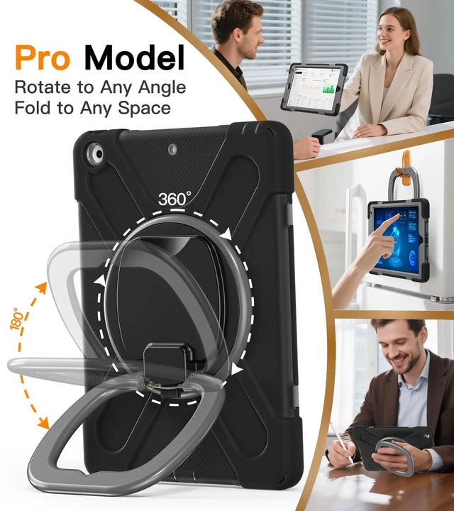 Alt view image 2 of 5 - BATYUE Shockproof Case for iPad 9th/ 8th/ 7th Gen (10.2 inch) - BlackGrey