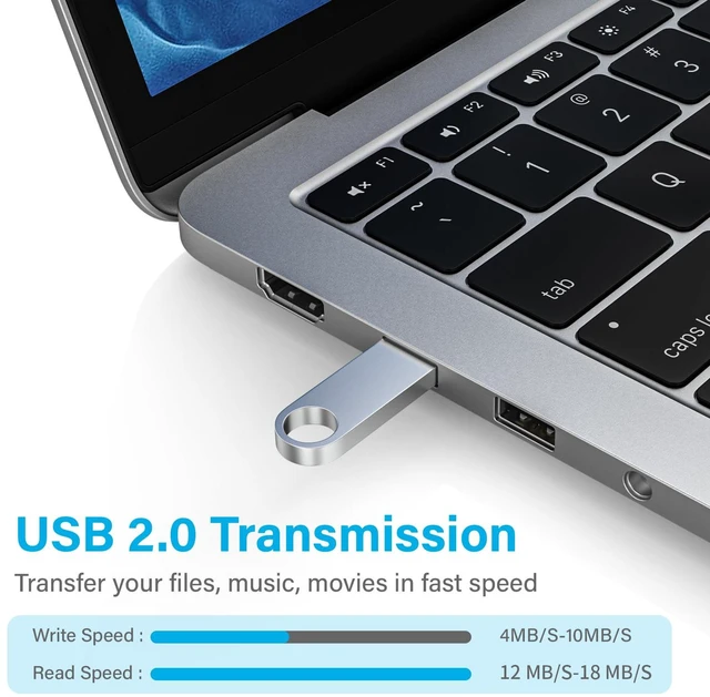 Alt view image 3 of 5 - ABLAZE 1GB Flash Drive 20 Pack, Metal USB 2.0 Thumb Drives with Keychains