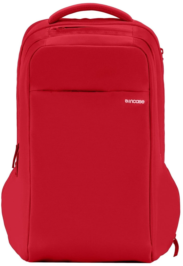 Main image of Incase ICON Backpack Large Tech Backpack for Business, School, Travel Laptop Bag with 8 Compartments, Fits 16 Inch Devices Dedicated Laptop, Tablet, Phone and Accessory Pockets - Signal Red