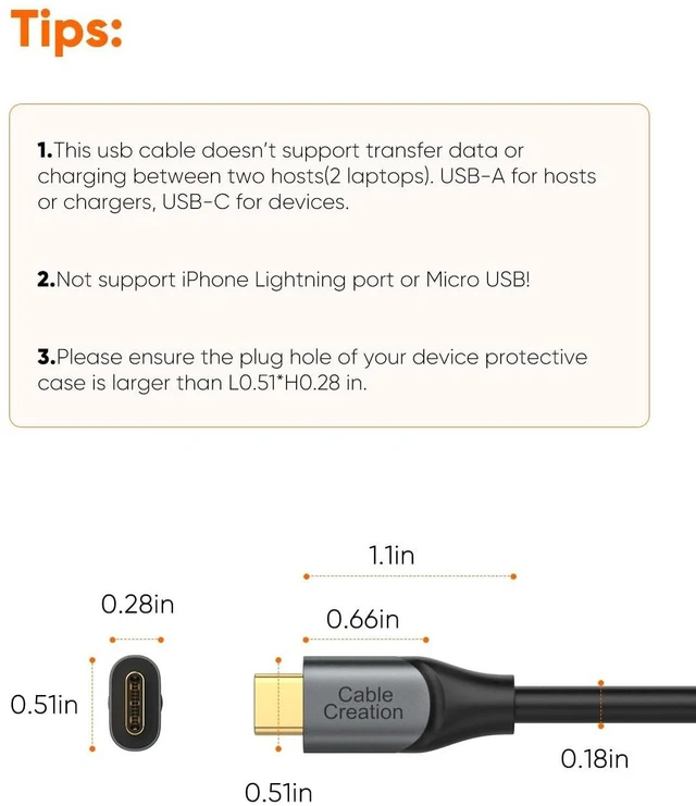 Alt view image 5 of 5 - CableCreation 2-Pack USB C to USB A Cable 5FT,USB 3.1 USB 3.2 Gen2 10Gbps