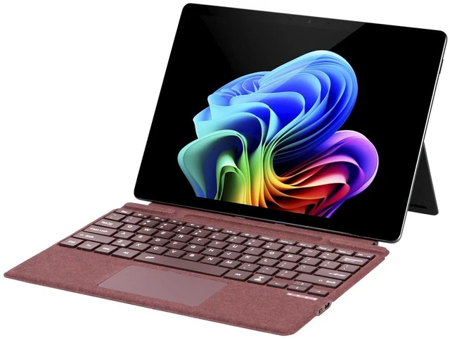 Main image of mobee Type Cover for Microsoft Surface Pro 13 inch, Compatible with Surface Pro 11/10 / 9/8 / X, Slim Keyboard with Trackpad Mouse, Backlit & Pen Holder (Burgundy)