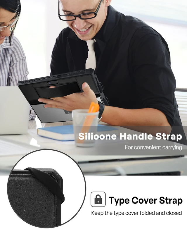 Alt view image 3 of 5 - ProCase Heavy Duty Case for 12.3" Microsoft Surface -Black