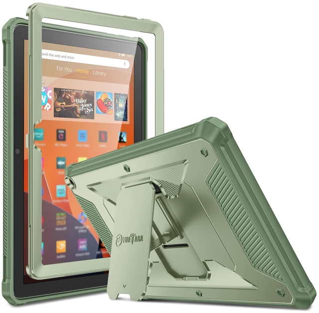 Main image of Fintie Shockproof Case for 10.1" Fire HD 10 13th Gen 2023, Sage Green