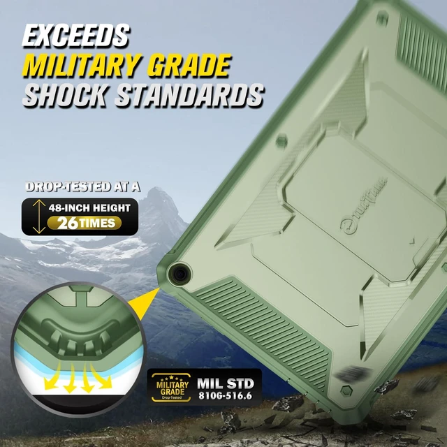 Alt view image 5 of 5 - Fintie Shockproof Case for 10.1" Fire HD 10 13th Gen 2023, Sage Green