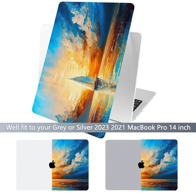 Alt view image 3 of 5 - Batianda AstroGrid Case for MacBook Pro 14 Inch 2026-2021, Sunset Sail