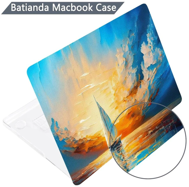 Alt view image 5 of 5 - Batianda AstroGrid Case for MacBook Pro 14 Inch 2026-2021, Sunset Sail