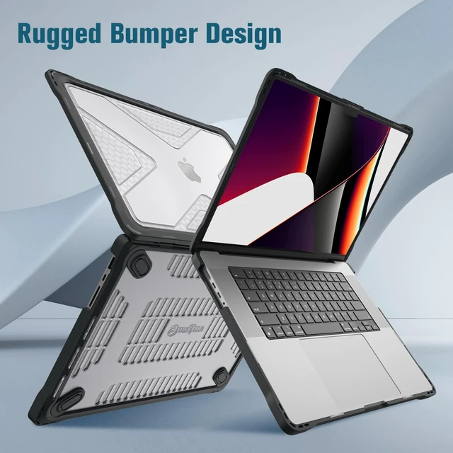 Alt view image 5 of 5 - Fintie Rugged Case for MacBook Pro 16 Inch, Crystal Clear