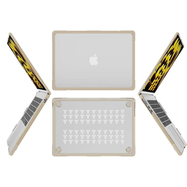 Alt view image 2 of 5 - Batianda Ultimate Slim Case for MacBook Air 15 Inch 2023-2026, Khaki