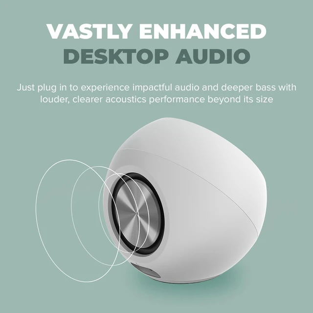Alt view image 3 of 5 - Creative Pebble Pro, 2.0 USB-C Desktop Speakers, RGB, Black