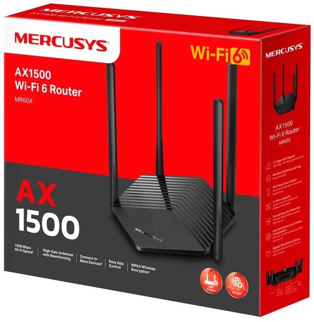 Alt view image 4 of 5 - TP-LINK MR60X AX1500 WiFi 6 Router, Up to 1.5Gbps, OFDMA, MU-MIMO, WPA3