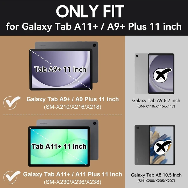 Alt view image 2 of 5 - OKP Leather Case for Samsung Galaxy Tab A11+ / A9+ Plus 11 inch 2026/2024