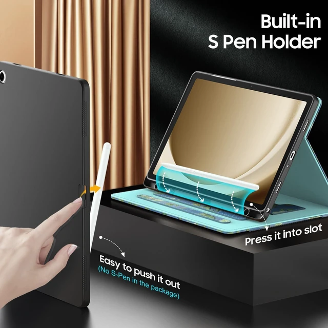 Alt view image 4 of 5 - OKP Leather Case for Samsung Galaxy Tab A11+ / A9+ Plus 11 inch 2026/2024