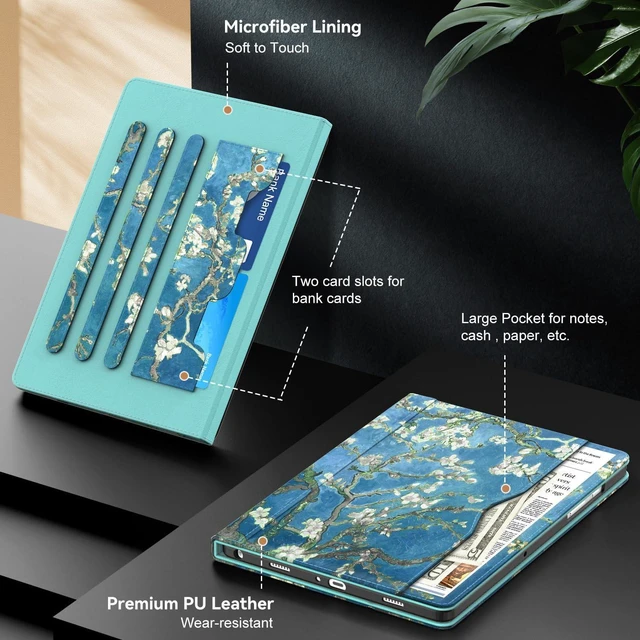 Alt view image 5 of 5 - OKP Leather Case for Samsung Galaxy Tab A11+ / A9+ Plus 11 inch 2026/2024