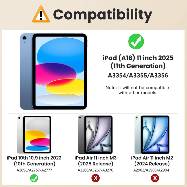 Alt view image 2 of 5 - MoKo PU Leather Case for iPad A16 11th Gen 11 Inch/iPad 10th Gen