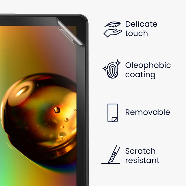 Alt view image 2 of 5 - kwmobile Screen Protector Compatible with Fire HD 10 (13th Gen, 2023) Screen Protector - 2X Anti-Reflective Matte Film for Tablet