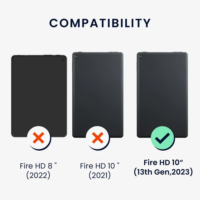 Alt view image 5 of 5 - kwmobile Screen Protector Compatible with Fire HD 10 (13th Gen, 2023) Screen Protector - 2X Anti-Reflective Matte Film for Tablet
