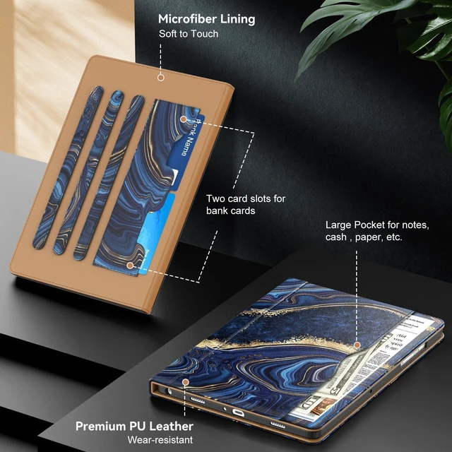 Alt view image 5 of 5 - OKP Leather Case for Samsung Galaxy Tab A11+ / A9+ Plus 11 inch 2026/2024