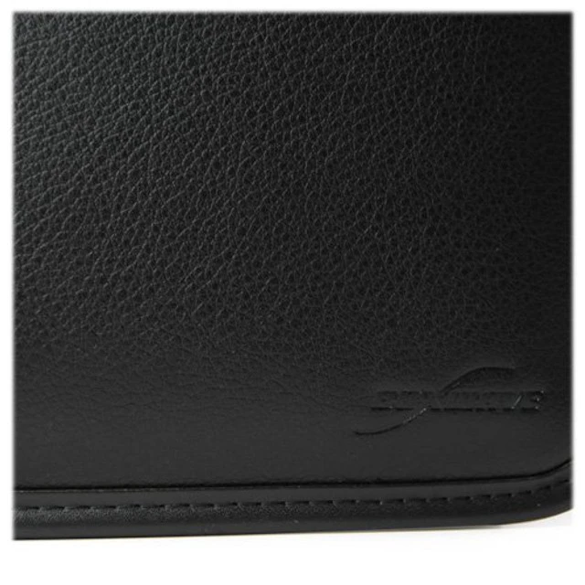Alt view image 5 of 5 - BoxWave Case Compatible with GPD Win 2 - Elite Leather Messenger Pouch, Synthetic Leather Cover Case Envelope Design - Jet Black