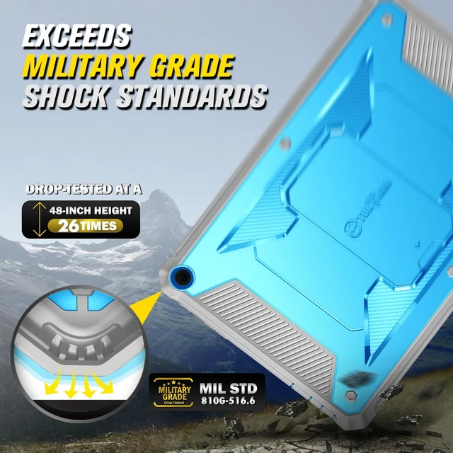 Alt view image 5 of 5 - Fintie Shockproof Case for 10.1" Fire HD 10 13th Gen 2023, Blue
