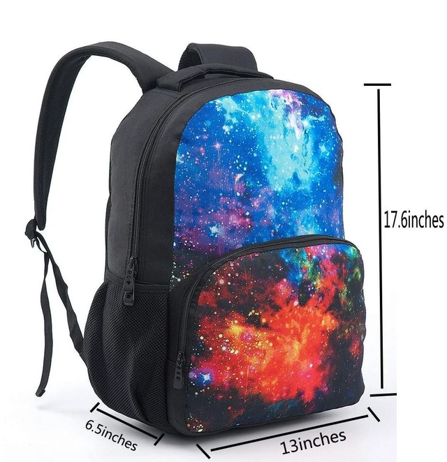 Alt view image 4 of 5 - CAIWEI backpack teen, Universe Space TrendyMax Galaxy Pattern Backpack Cute for School (Starry sky)