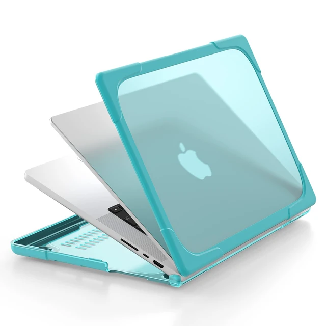Alt view image 3 of 5 - Batianda Heavy Duty Case for MacBook Pro 16 inch 2026-2021, Blue