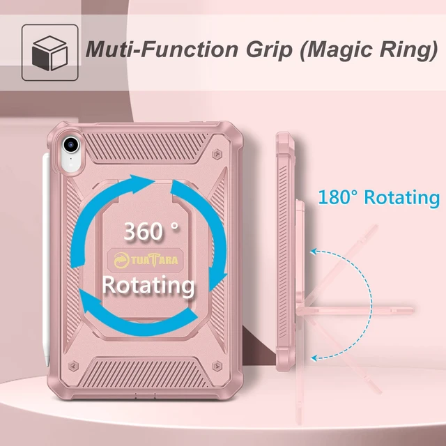 Alt view image 3 of 5 - Fintie Shockproof Case for iPad mini 7th Generation (A17 Pro) / mini 6 8.3"