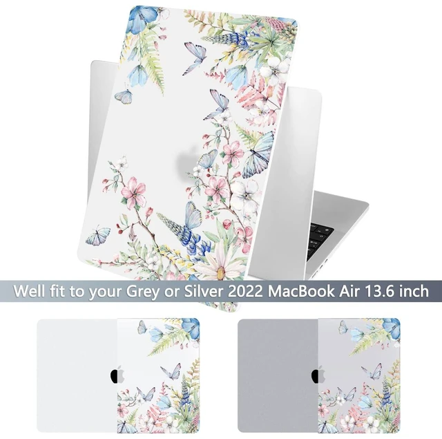 Alt view image 2 of 5 - Batianda LumiArt Case for MacBook Air 13.6" M2-M5 Chip, Butterfly Garden