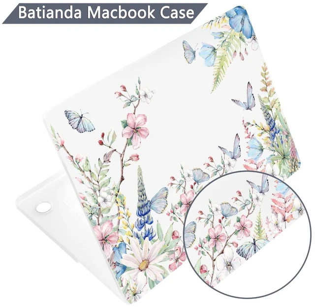 Alt view image 4 of 5 - Batianda LumiArt Case for MacBook Air 13.6" M2-M5 Chip, Butterfly Garden