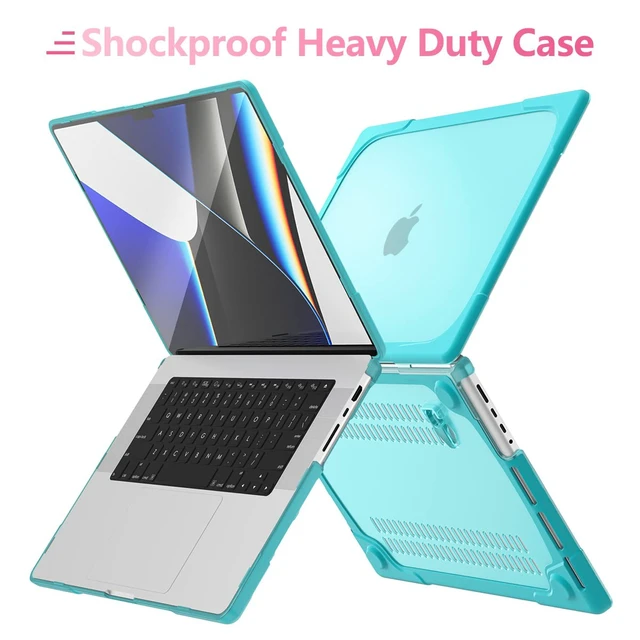 Alt view image 4 of 5 - Batianda Heavy Duty Case for MacBook Pro 14 inch 2026-2021, Blue